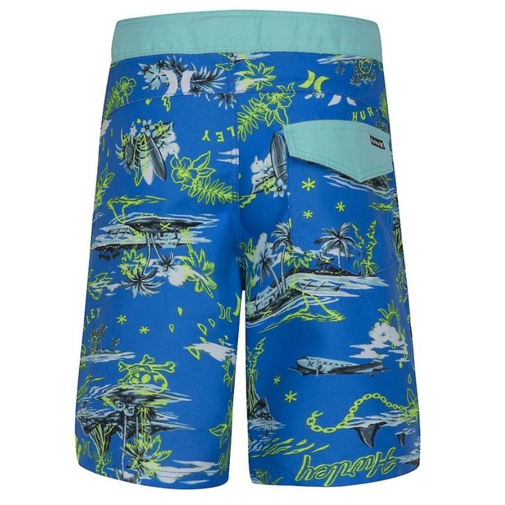 NWT Hurley Boy's Doodle Island Board Shorts Size 20 Swim Beach Travel Vacation - Picture 3 of 7